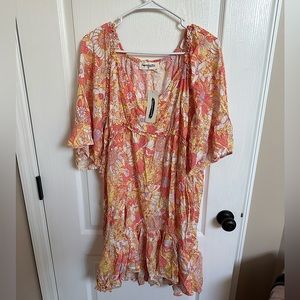 Womens Plus Spring Floral Dress Size 2x
